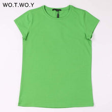 Load image into Gallery viewer, High Quality 18 Color S-3XL Plain T Shirt Women Cotton Elastic Basic T-shirts Female Casual Tops Short Sleeve T-shirt Women 002