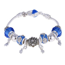 Load image into Gallery viewer, ZOSHI Pink Crystal Charm Silver Bracelets & Bangles for Women With Aliexpress Murano Beads Silver Bracelet Femme Jewelry