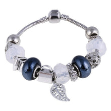 Load image into Gallery viewer, ZOSHI Pink Crystal Charm Silver Bracelets & Bangles for Women With Aliexpress Murano Beads Silver Bracelet Femme Jewelry