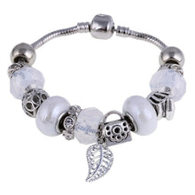 Load image into Gallery viewer, ZOSHI Pink Crystal Charm Silver Bracelets & Bangles for Women With Aliexpress Murano Beads Silver Bracelet Femme Jewelry