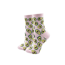 Load image into Gallery viewer, YEADU Women's Socks Japanese Cotton Colorful Cartoon Cute Funny Happy kawaii Skull Alien Avocado Socks for Girl Christmas Gift