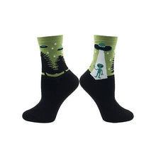 Load image into Gallery viewer, YEADU Women's Socks Japanese Cotton Colorful Cartoon Cute Funny Happy kawaii Skull Alien Avocado Socks for Girl Christmas Gift