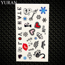 Load image into Gallery viewer, Hot Small Sexy Lips Leaf Black Cartoon Temporary Tattoo Cute Star Tattoo Sticker Love Women Body Finger Art Waterproof Tatoo Kid