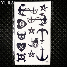 Load image into Gallery viewer, Hot Small Sexy Lips Leaf Black Cartoon Temporary Tattoo Cute Star Tattoo Sticker Love Women Body Finger Art Waterproof Tatoo Kid
