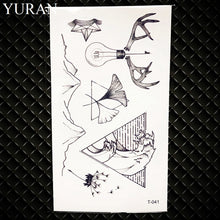 Load image into Gallery viewer, Hot Small Sexy Lips Leaf Black Cartoon Temporary Tattoo Cute Star Tattoo Sticker Love Women Body Finger Art Waterproof Tatoo Kid