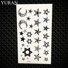 Load image into Gallery viewer, Hot Small Sexy Lips Leaf Black Cartoon Temporary Tattoo Cute Star Tattoo Sticker Love Women Body Finger Art Waterproof Tatoo Kid