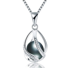 Load image into Gallery viewer, Cauuev genuine 100% Natural freshwater Pearl Jewelry Hot Selling 925 Sterling Silver Pendant Necklace gift For Women Female Jew