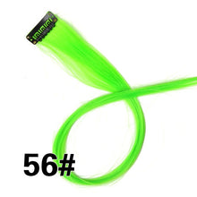 Load image into Gallery viewer, Leeons Clip-In One Piece For Ombre Hair Extensions Pure Color Straight Long Synthetic Hair Fake Hair Pieces Clip In 2 Tone Hair