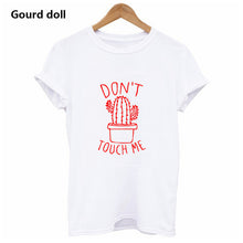 Load image into Gallery viewer, Cactus Printed Women's T-Shirt Cotton Harajuku Summer Female Top Tee For Lady Girl Funny Round neck T-shirts Hipster Tumblr
