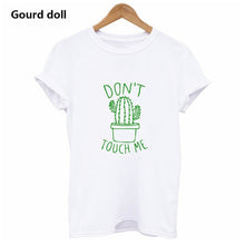 Load image into Gallery viewer, Cactus Printed Women's T-Shirt Cotton Harajuku Summer Female Top Tee For Lady Girl Funny Round neck T-shirts Hipster Tumblr