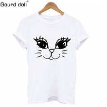 Load image into Gallery viewer, Cactus Printed Women's T-Shirt Cotton Harajuku Summer Female Top Tee For Lady Girl Funny Round neck T-shirts Hipster Tumblr