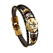 Load image into Gallery viewer, 2020 new men punk Zodiac Signs Aries Leo Bracelet Constellations charm men bracelets Virgo Pisces Pendant Women Gift DropShiping