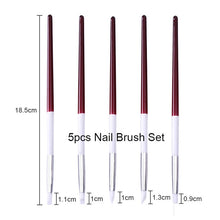 Load image into Gallery viewer, NICOLE DIARY UV Gel Brush Liner Painting Pen Acrylic Drawing Brush for Nails Gradient Rhinestone Handle Manicure Nail Art Tool