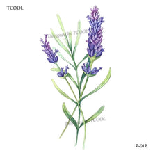 Load image into Gallery viewer, HXMAN Flower Temporary Tattoos for Women Hand Tattoo Sticker Fashion Body Art Waterproof Arm Fake Tatoo Paper 9.8X6cm P-013