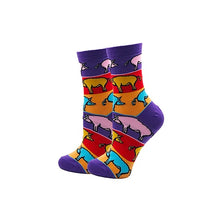 Load image into Gallery viewer, YEADU Women's Socks Japanese Cotton Colorful Cartoon Cute Funny Happy kawaii Skull Alien Avocado Socks for Girl Christmas Gift