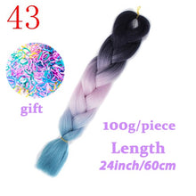 Load image into Gallery viewer, LISI HAIR Jumbo Braids Long Ombre Jumbo Synthetic Braiding Hair Crochet Blonde Pink Blue Grey Hair Extensions African Viscera