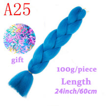 Load image into Gallery viewer, LISI HAIR Jumbo Braids Long Ombre Jumbo Synthetic Braiding Hair Crochet Blonde Pink Blue Grey Hair Extensions African Viscera