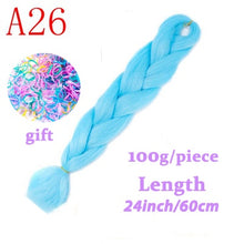 Load image into Gallery viewer, LISI HAIR Jumbo Braids Long Ombre Jumbo Synthetic Braiding Hair Crochet Blonde Pink Blue Grey Hair Extensions African Viscera