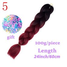 Load image into Gallery viewer, LISI HAIR Jumbo Braids Long Ombre Jumbo Synthetic Braiding Hair Crochet Blonde Pink Blue Grey Hair Extensions African Viscera
