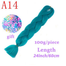 Load image into Gallery viewer, LISI HAIR Jumbo Braids Long Ombre Jumbo Synthetic Braiding Hair Crochet Blonde Pink Blue Grey Hair Extensions African Viscera