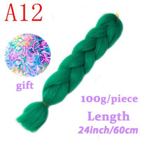 Load image into Gallery viewer, LISI HAIR Jumbo Braids Long Ombre Jumbo Synthetic Braiding Hair Crochet Blonde Pink Blue Grey Hair Extensions African Viscera