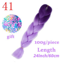 Load image into Gallery viewer, LISI HAIR Jumbo Braids Long Ombre Jumbo Synthetic Braiding Hair Crochet Blonde Pink Blue Grey Hair Extensions African Viscera