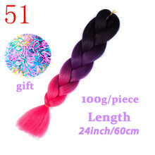 Load image into Gallery viewer, LISI HAIR Jumbo Braids Long Ombre Jumbo Synthetic Braiding Hair Crochet Blonde Pink Blue Grey Hair Extensions African Viscera