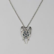 Load image into Gallery viewer, HOT Antique Pentagram Pentacle Angel Wings Pendant Supernatural Necklace Women Jewelry Luminous Necklace GLOW in the DARK gift