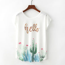 Load image into Gallery viewer, Summer New Women T-Shirts 2020 Harajuku Kawaii Cute Animal Nice Cat Unicorn Print T-shirt Causal O-Neck Short Sleeve Loose Tops