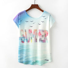 Load image into Gallery viewer, Summer New Women T-Shirts 2020 Harajuku Kawaii Cute Animal Nice Cat Unicorn Print T-shirt Causal O-Neck Short Sleeve Loose Tops