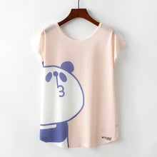 Load image into Gallery viewer, Summer New Women T-Shirts 2020 Harajuku Kawaii Cute Animal Nice Cat Unicorn Print T-shirt Causal O-Neck Short Sleeve Loose Tops