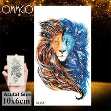 Load image into Gallery viewer, Watercolor Astronaut Universe Temporary Tattoos Sticker For Kids Fake Tattoo Planets Star Tatoos Children Waterproof Space Man
