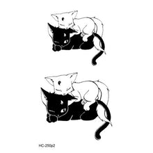 Load image into Gallery viewer, Hot 1PC Popular Ballet Black White Flowers Tattoos Sticker Temporary Drawing Body Art Fake Water Transfer
