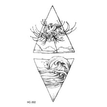 Load image into Gallery viewer, Hot 1PC Popular Ballet Black White Flowers Tattoos Sticker Temporary Drawing Body Art Fake Water Transfer