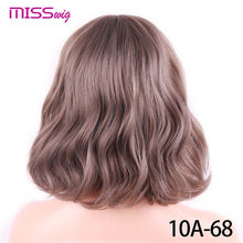 Load image into Gallery viewer, MISS WIG Short Water Wave Synthetic Hair 8Colors  Available Wig For Women Heat Resistant Fiber Daily False Hair
