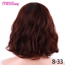 Load image into Gallery viewer, MISS WIG Short Water Wave Synthetic Hair 8Colors  Available Wig For Women Heat Resistant Fiber Daily False Hair
