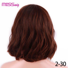 Load image into Gallery viewer, MISS WIG Short Water Wave Synthetic Hair 8Colors  Available Wig For Women Heat Resistant Fiber Daily False Hair
