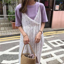 Load image into Gallery viewer, Jielur Tee Shirt 15 Solid Color Basic T Shirt Women Casual O-neck Harajuku Summer Top Korean Hipster White Tshirt S-XL Dropship
