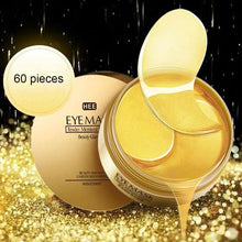 Load image into Gallery viewer, 60pcs Gold/Seaweed Collagen Eye Mask Face Anti Wrinkle Gel Sleep Gold Mask Eye Patches Collagen Moisturizing Eye Mask Eye Care
