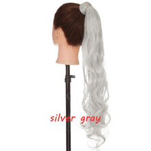 Load image into Gallery viewer, s-noilite 23" Long Curly Clip In Hair Tail False Hair Ponytail Hairpiece With Hairpins Synthetic Hair Pony Tail Hair Extension
