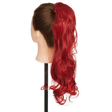 Load image into Gallery viewer, s-noilite 23" Long Curly Clip In Hair Tail False Hair Ponytail Hairpiece With Hairpins Synthetic Hair Pony Tail Hair Extension
