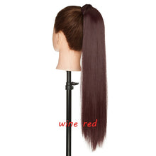 Load image into Gallery viewer, s-noilite 23" Long Curly Clip In Hair Tail False Hair Ponytail Hairpiece With Hairpins Synthetic Hair Pony Tail Hair Extension
