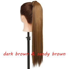 Load image into Gallery viewer, s-noilite 23" Long Curly Clip In Hair Tail False Hair Ponytail Hairpiece With Hairpins Synthetic Hair Pony Tail Hair Extension
