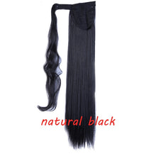 Load image into Gallery viewer, s-noilite 23" Long Curly Clip In Hair Tail False Hair Ponytail Hairpiece With Hairpins Synthetic Hair Pony Tail Hair Extension
