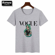 Load image into Gallery viewer, Women 2020 Summer Graphic Tee Shirt Femme Funny Princess Vogue Harajuku T Shirt Korean Tops Kawaii Streetwear Camiseta Mujer

