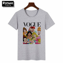 Load image into Gallery viewer, Women 2020 Summer Graphic Tee Shirt Femme Funny Princess Vogue Harajuku T Shirt Korean Tops Kawaii Streetwear Camiseta Mujer
