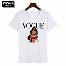 Load image into Gallery viewer, Women 2020 Summer Graphic Tee Shirt Femme Funny Princess Vogue Harajuku T Shirt Korean Tops Kawaii Streetwear Camiseta Mujer

