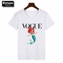 Load image into Gallery viewer, Women 2020 Summer Graphic Tee Shirt Femme Funny Princess Vogue Harajuku T Shirt Korean Tops Kawaii Streetwear Camiseta Mujer
