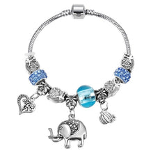Load image into Gallery viewer, ZOSHI Pink Crystal Charm Silver Bracelets &amp; Bangles for Women With Aliexpress Murano Beads Silver Bracelet Femme Jewelry
