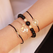 Load image into Gallery viewer, New Arrival Bracelet Sets Minimalist Gold Silver Color Hollow Lotus Bangle Bracelets Gift for Women Exquisite Party Jewelry
